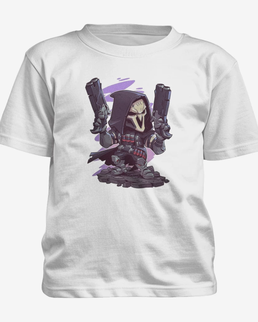 Polera de niño Blanco de Chibi reaper