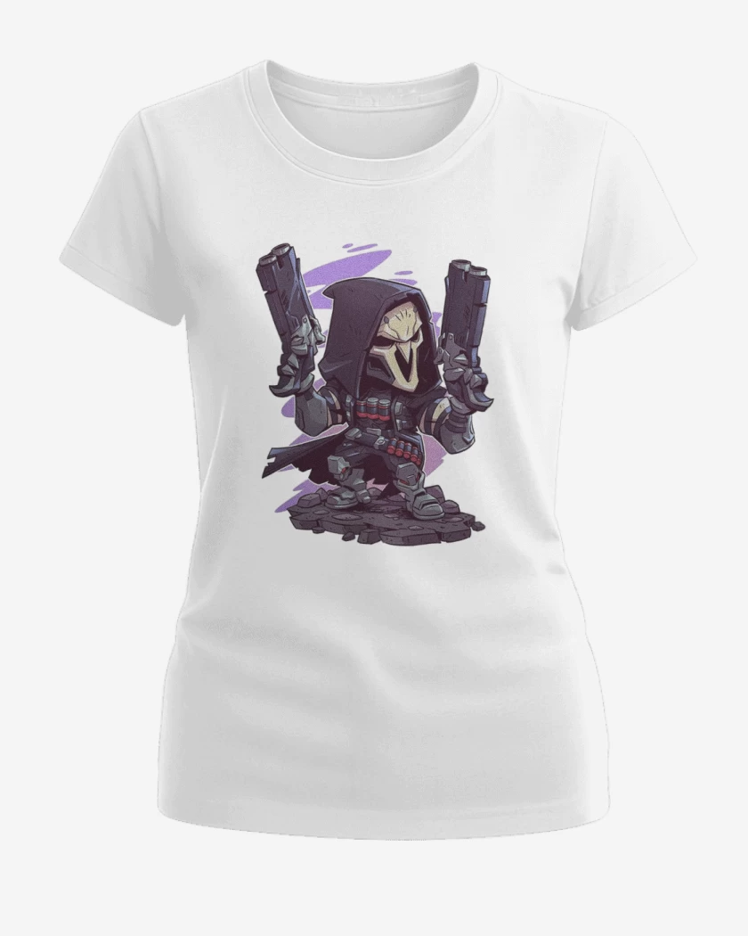 Polera de Mujer Blanco de Chibi reaper