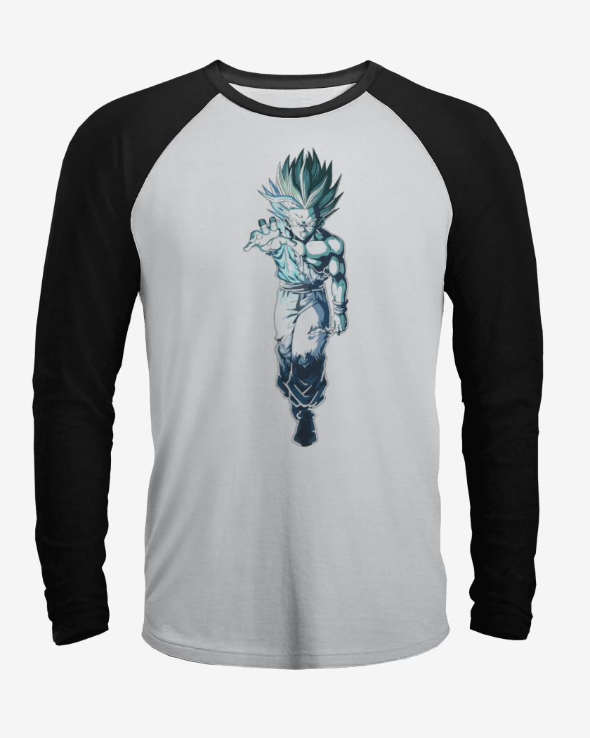 Polera Raglan Blanco / Negro de gohan