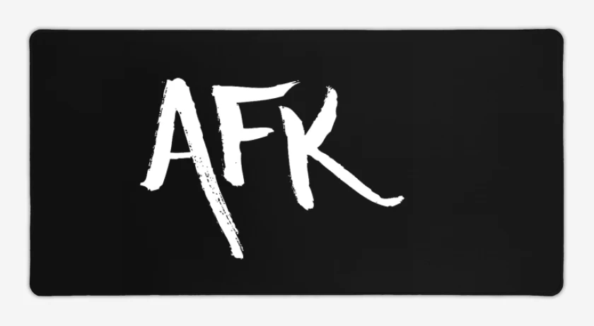 Mouse pad Gamer Negro de Afk