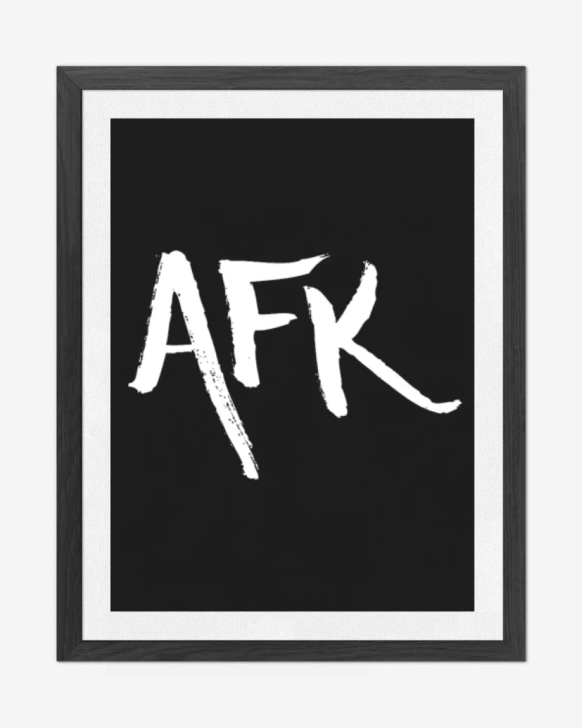 Cuadro decorativo Negro de Afk