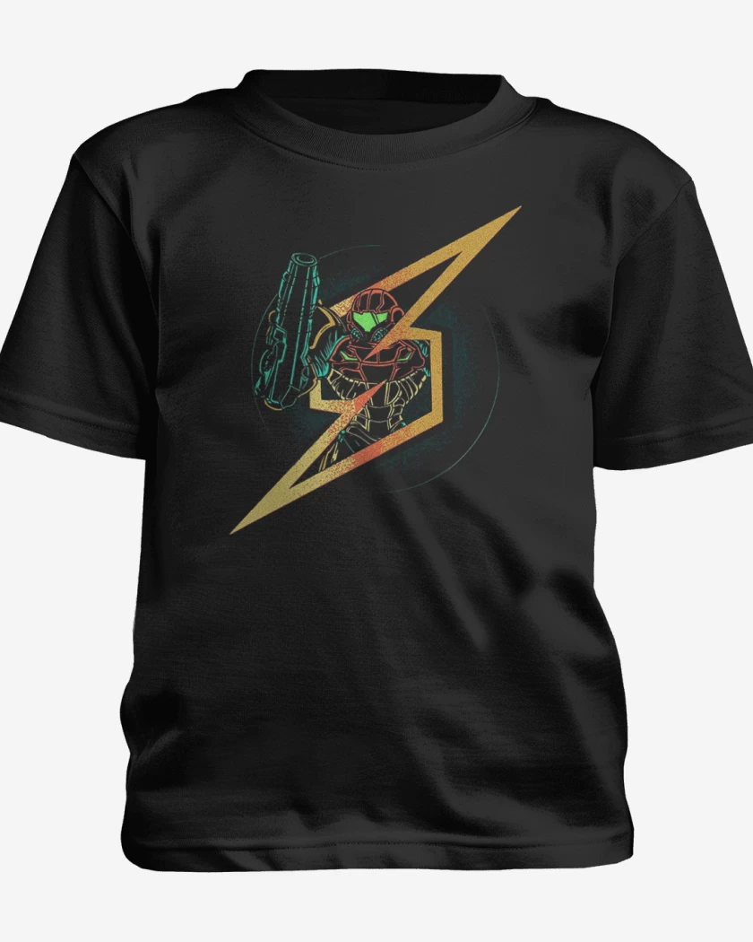 Polera de niño Negro de Samus 2