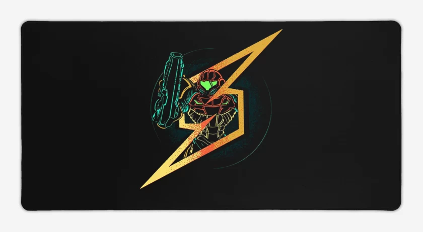 Mouse pad Gamer Negro de Samus 2