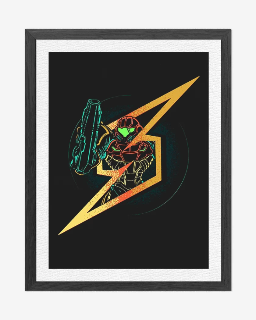 Cuadro decorativo Negro de Samus 2