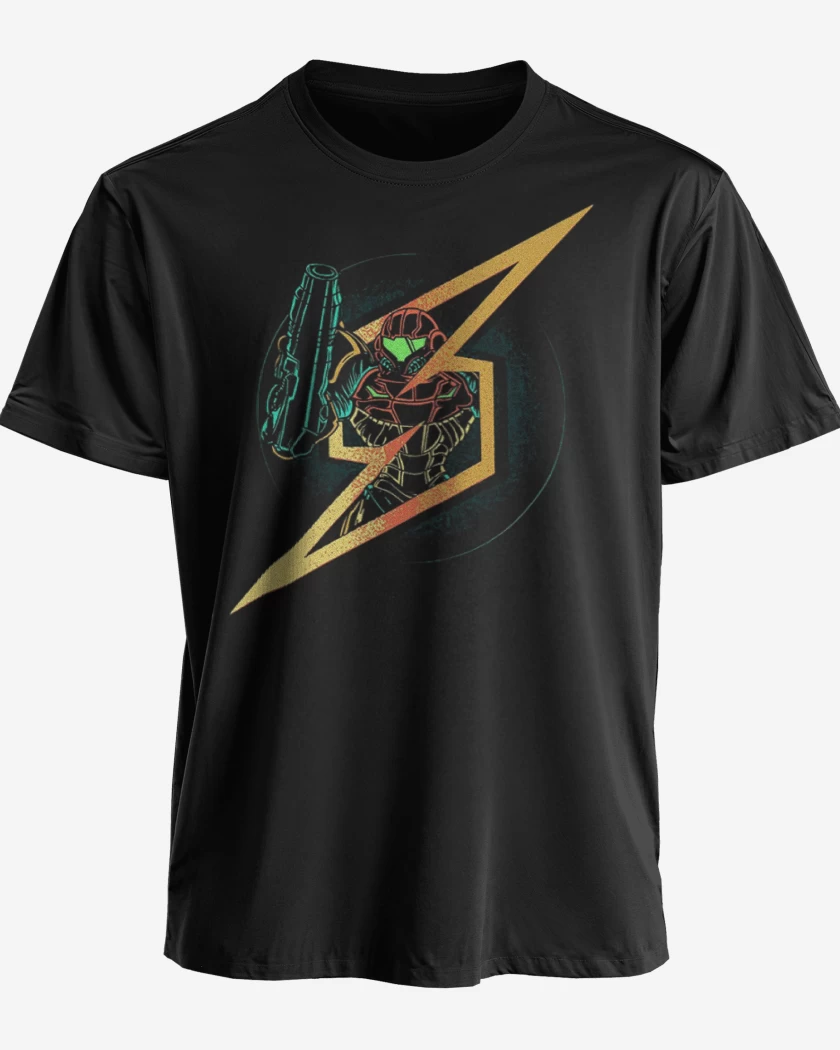 Polera premium Negro de Samus 2