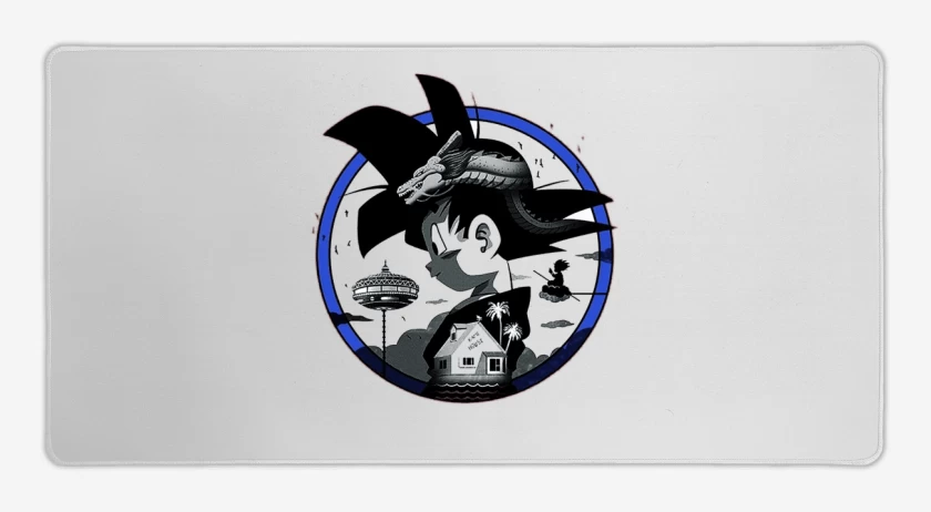 Mouse pad Gamer Blanco de Goku 6