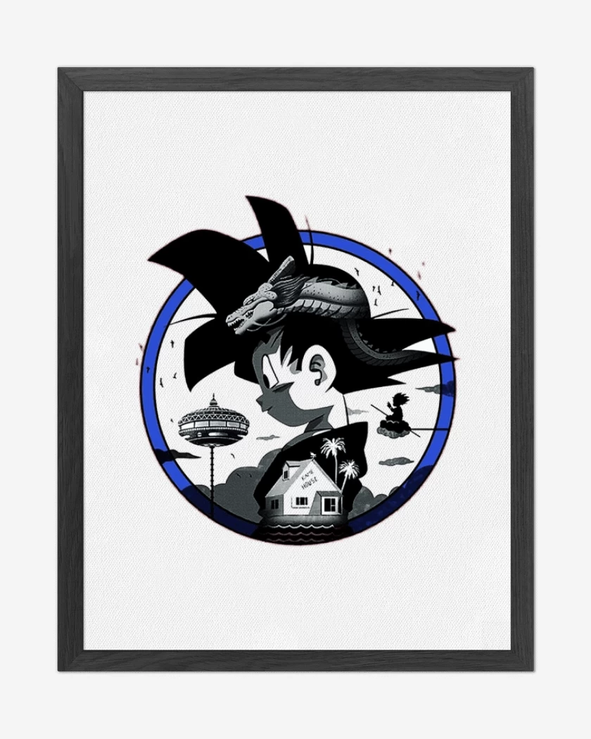 Cuadro decorativo Blanco de Goku 6