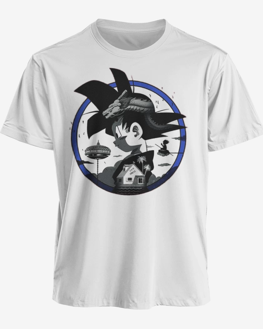 Polera premium Blanco de Goku 6