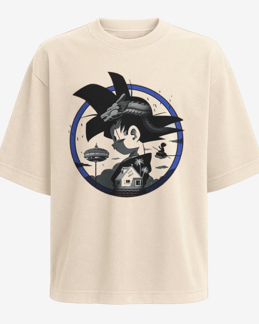 Polera Oversize Beige de Goku 6