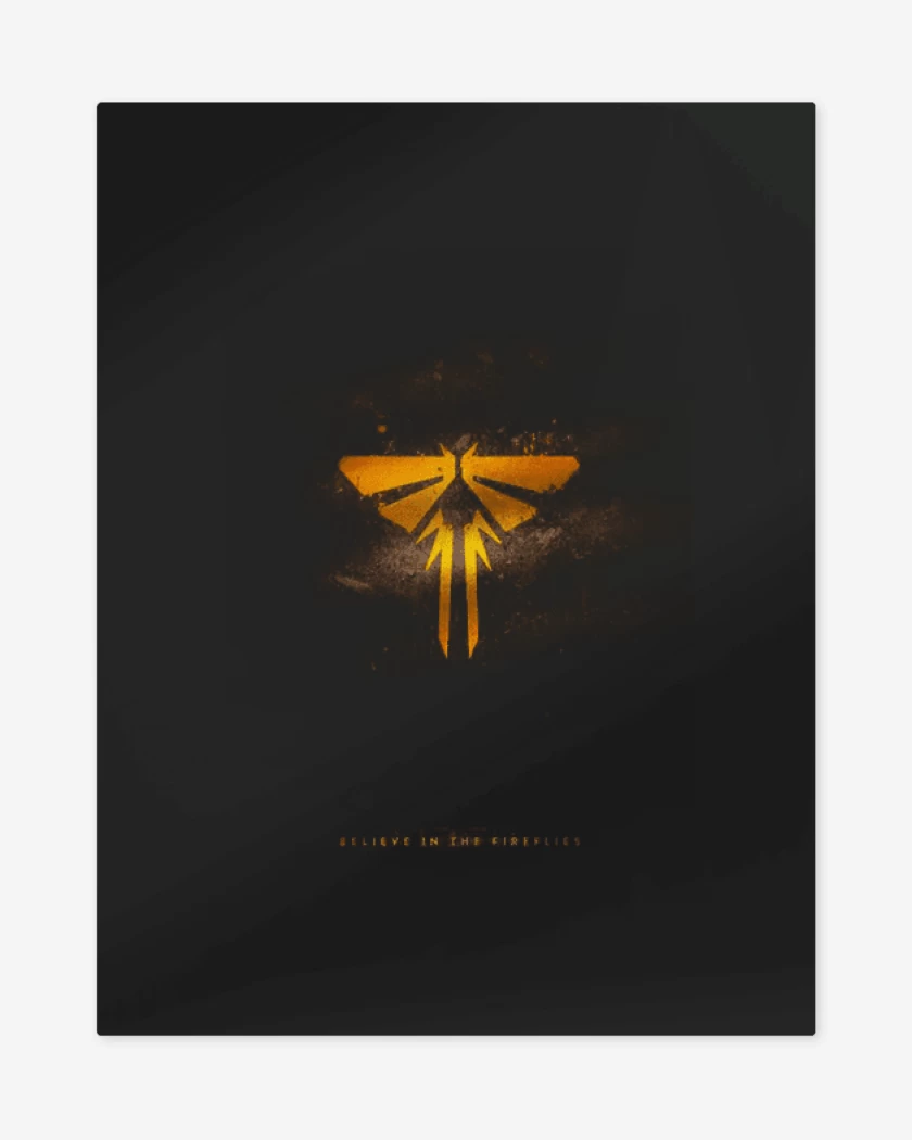 Print metalico the last of us luciernagas