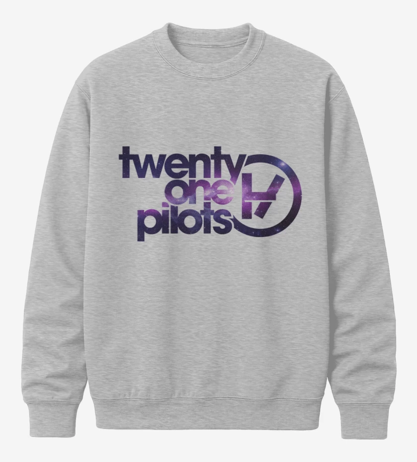 Poleron polo Gris Melange de twenty one pilots