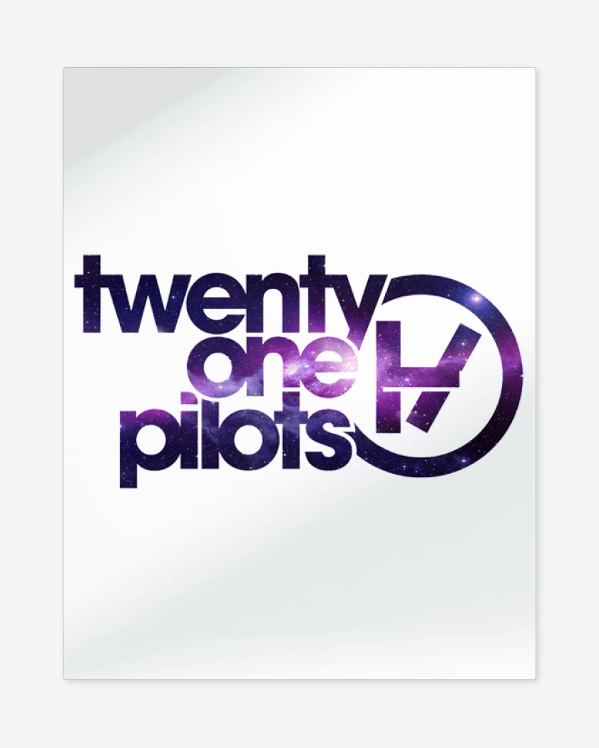 Print metalico Blanco de twenty one pilots