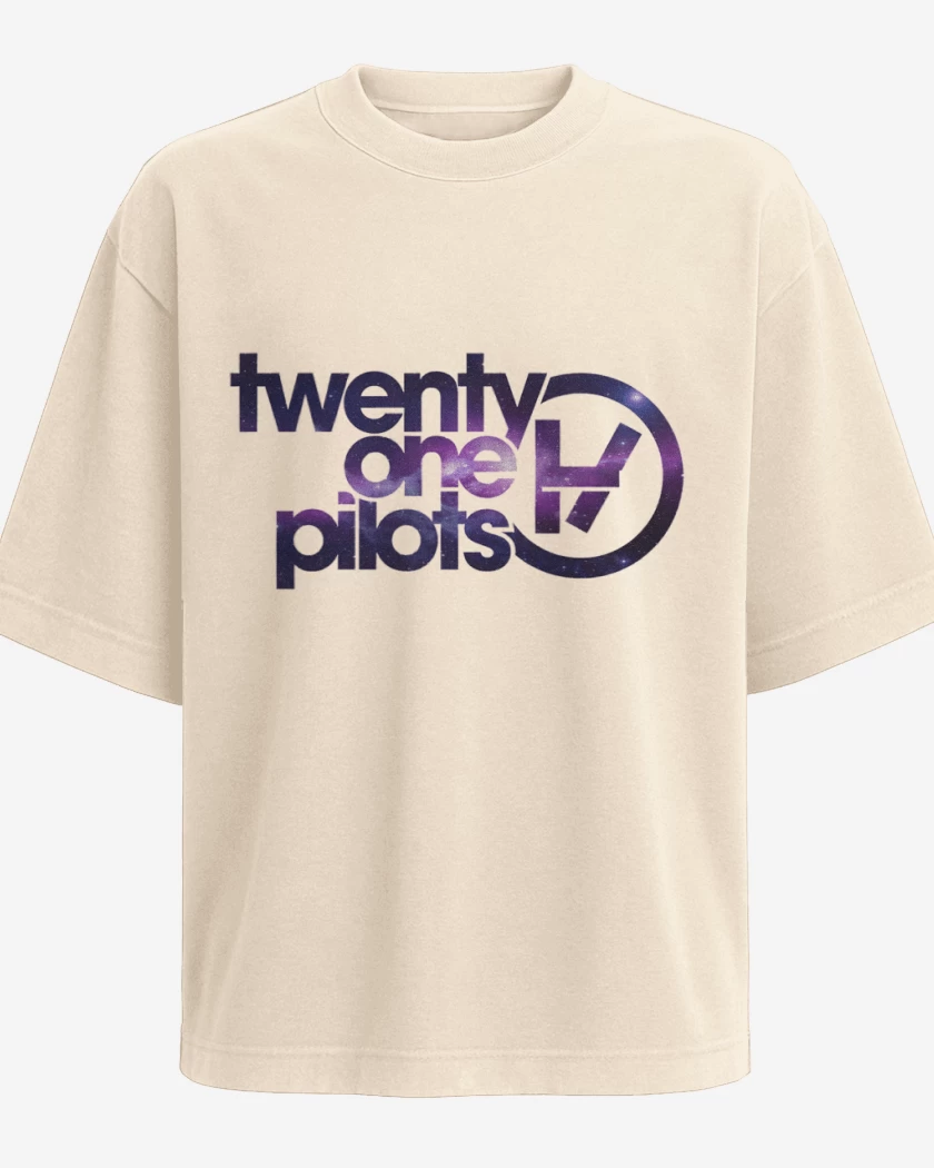 Polera Oversize Beige de twenty one pilots