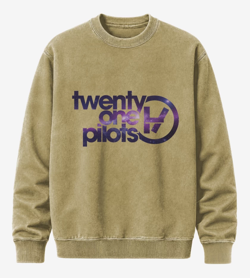 Poleron Polo Acid Wash Beige de twenty one pilots