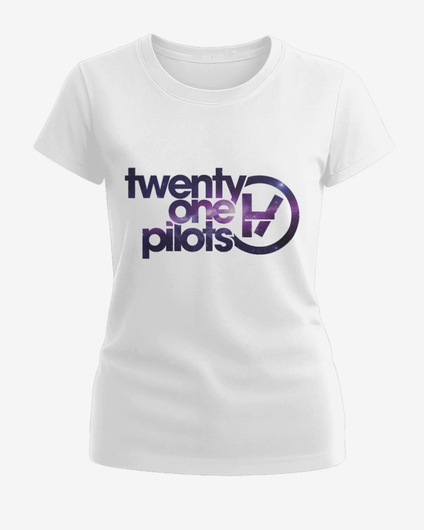 Polera de Mujer Blanco de twenty one pilots