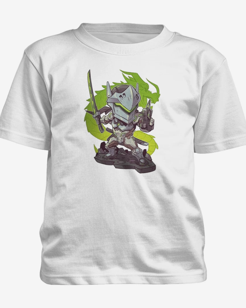 Polera de niño Blanco de chibi genji