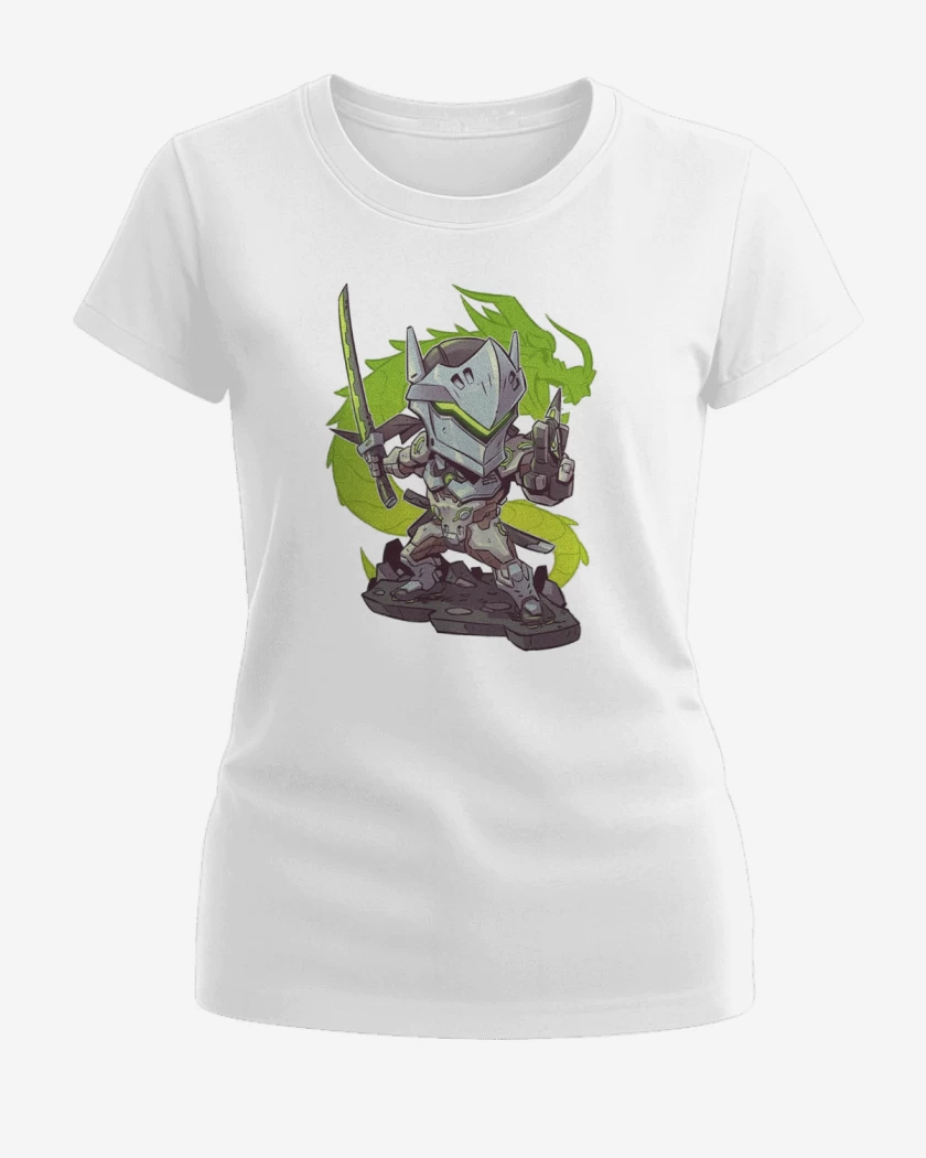 Polera de Mujer Blanco de chibi genji