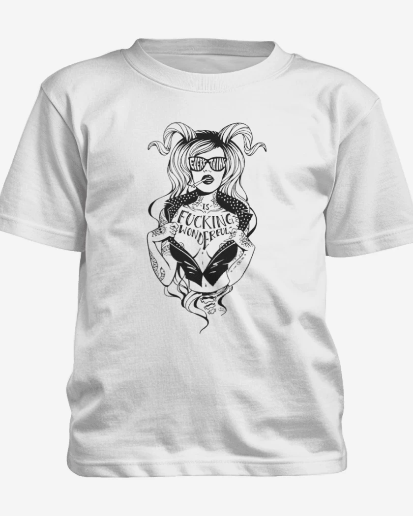 Polera de niño Blanco de fucking wonderful