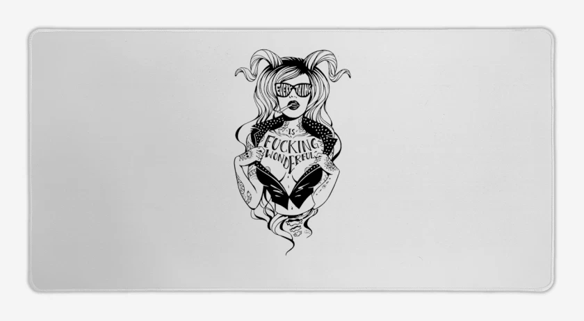 Mouse pad Gamer Blanco de fucking wonderful