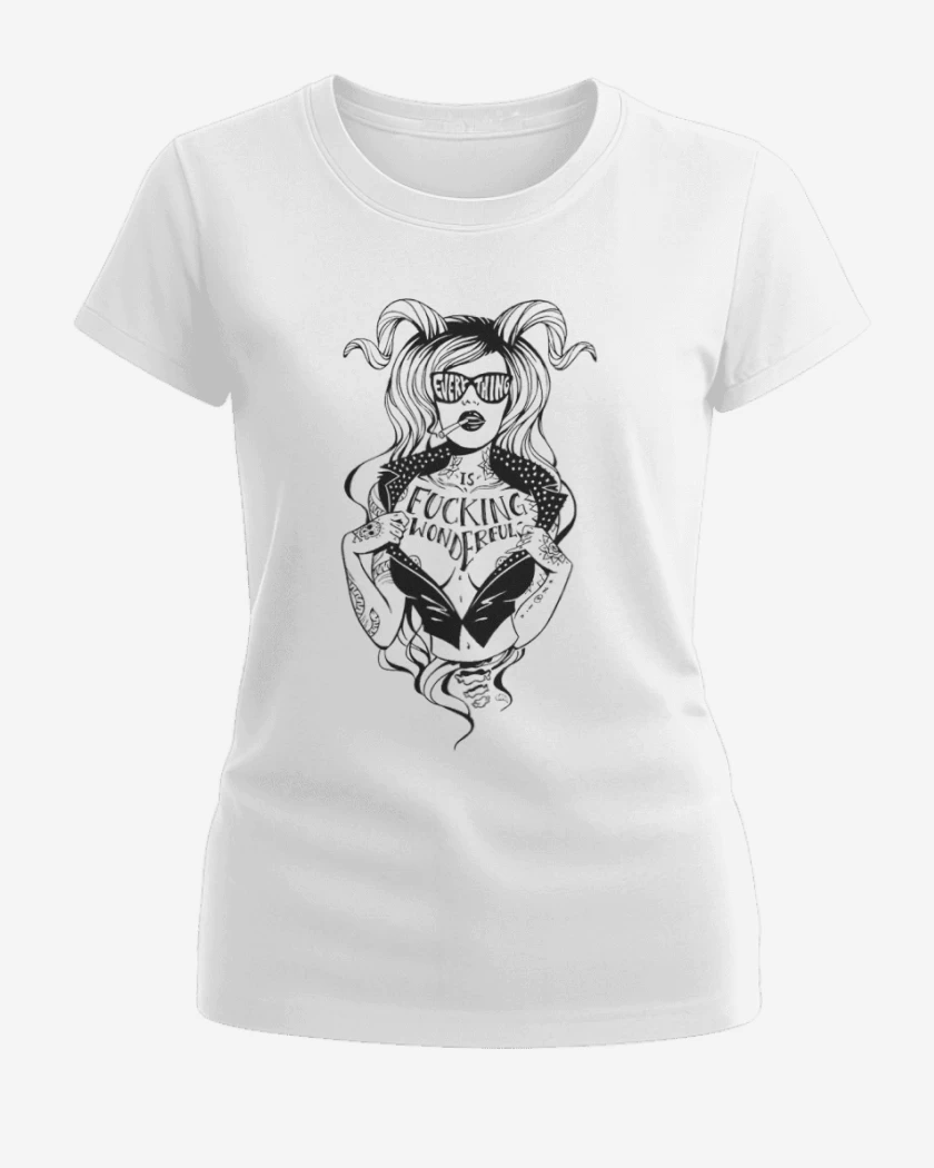 Polera de Mujer Blanco de fucking wonderful