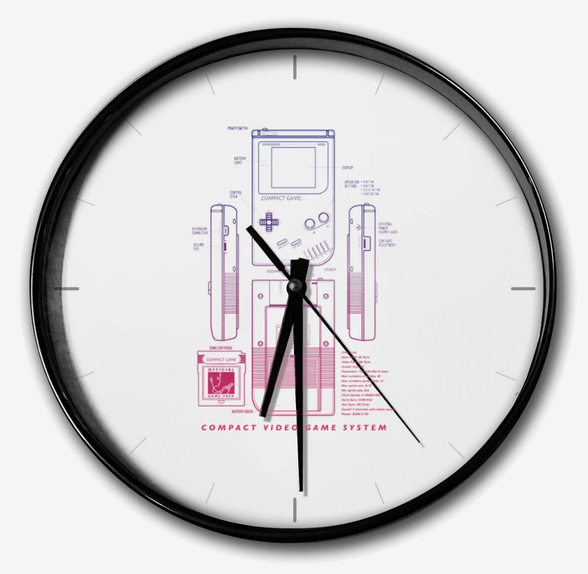 Reloj Blanco de game boy 2