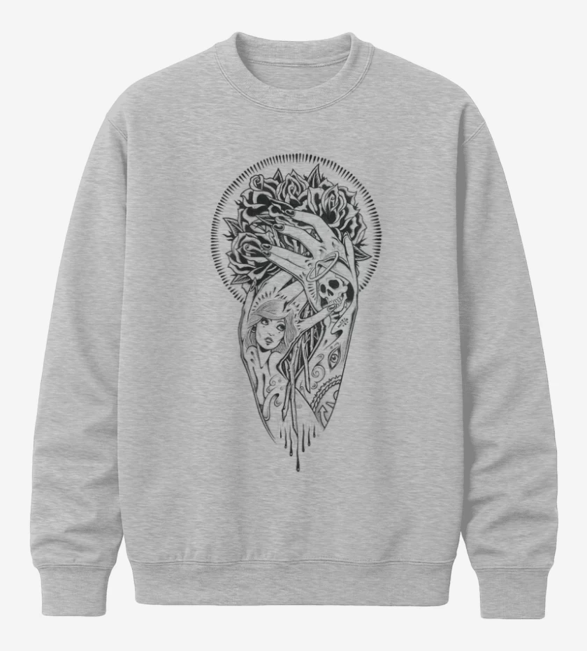 Poleron polo Gris Melange de hands