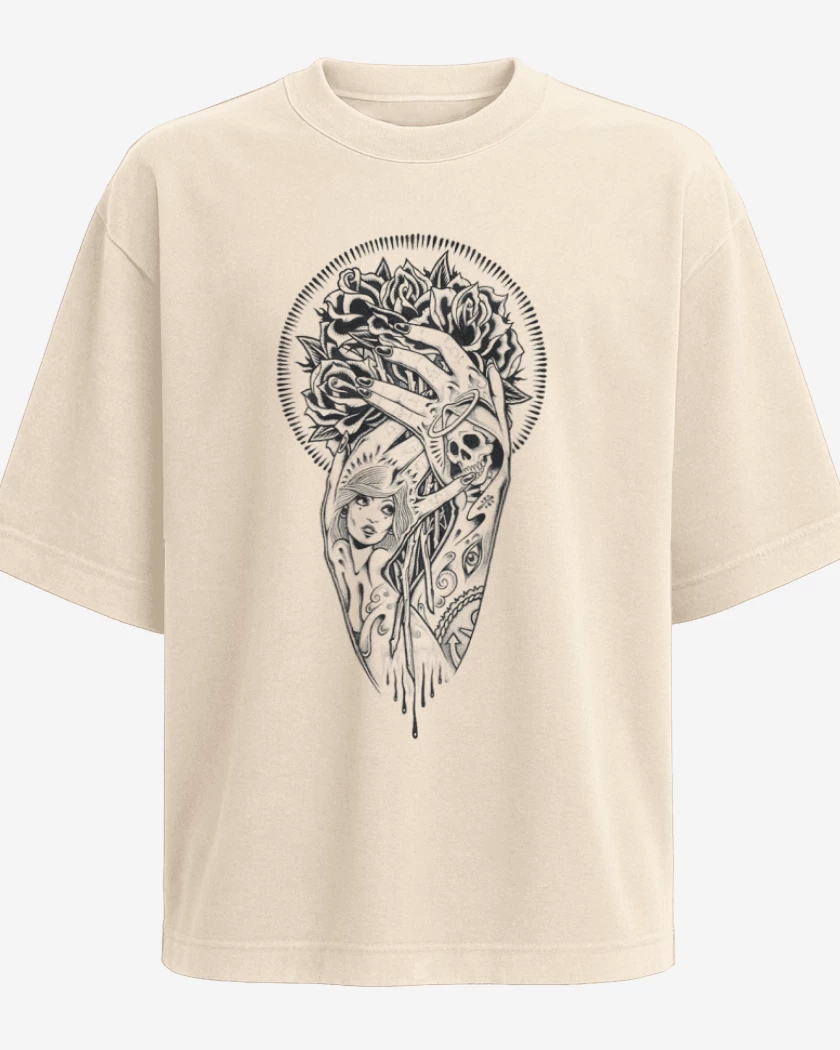 Polera Oversize Beige de hands