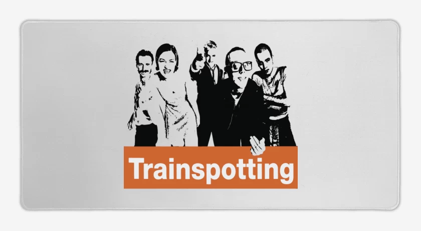Mouse pad Gamer Blanco de Trainspotting