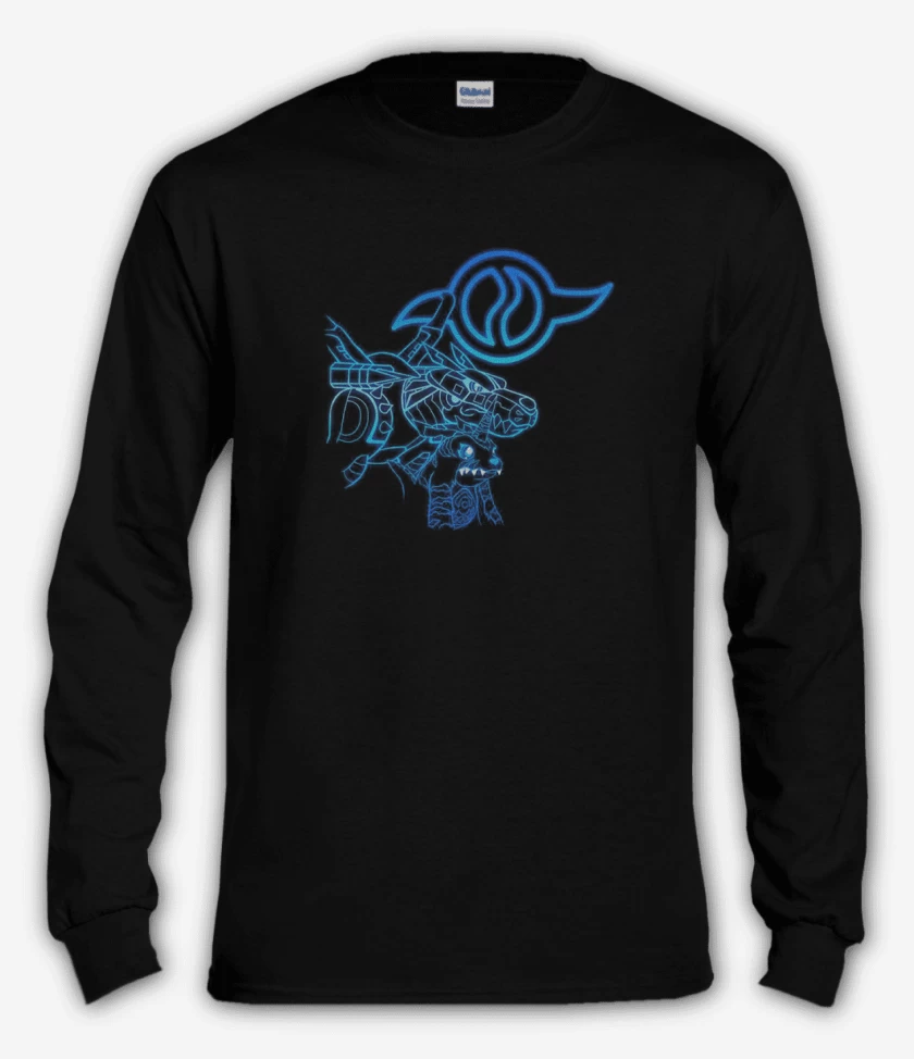 Polera manga larga Negro de gabumon 2