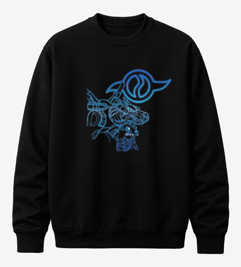 Poleron polo Negro de gabumon 2