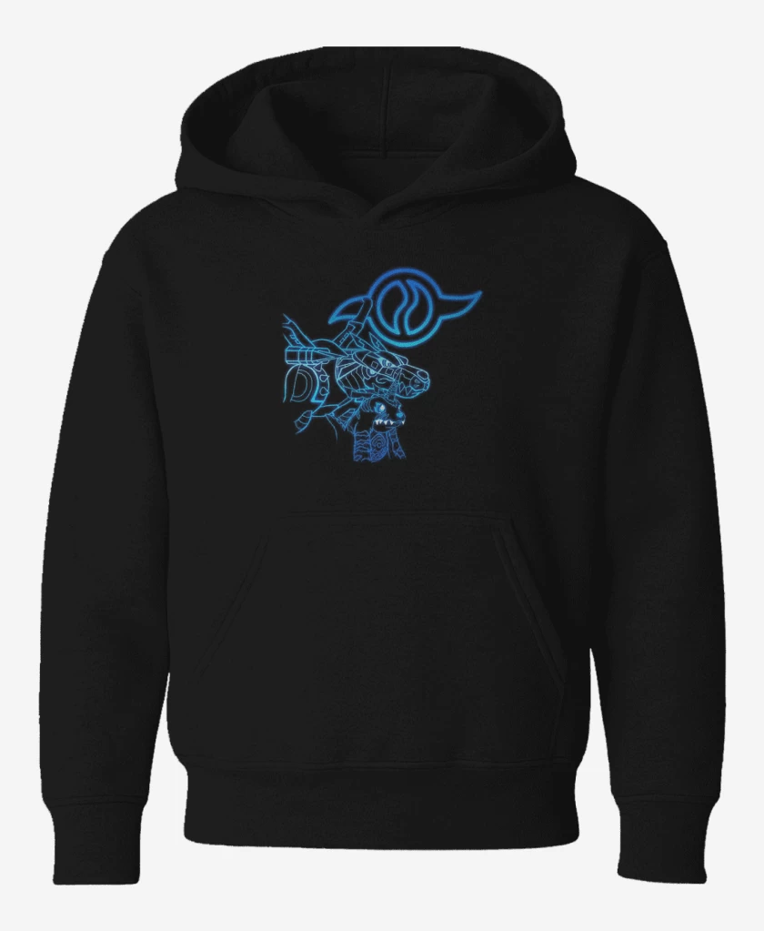 Poleron de niño Negro de gabumon 2