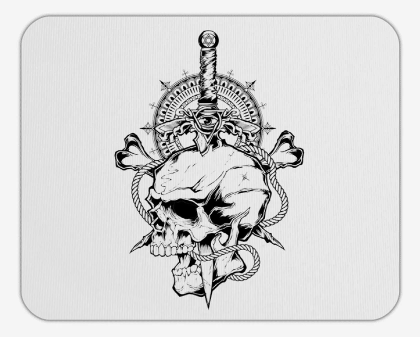 Mousepad skull 7