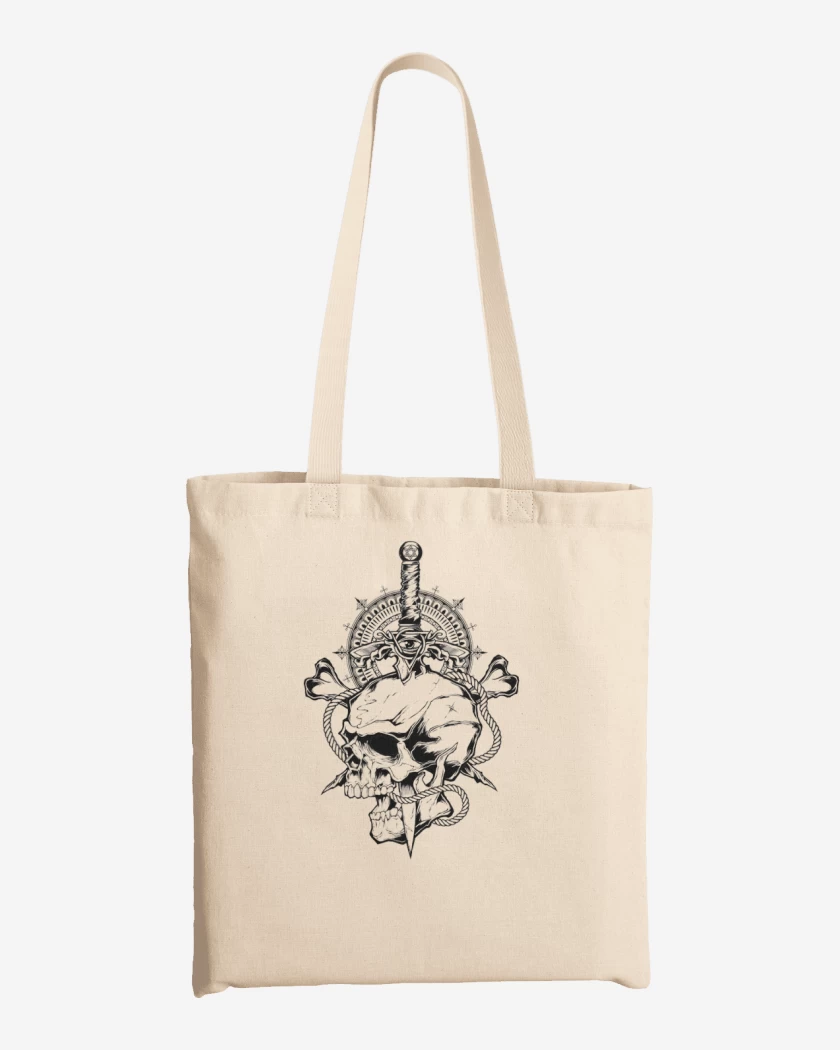 Totebag skull 7
