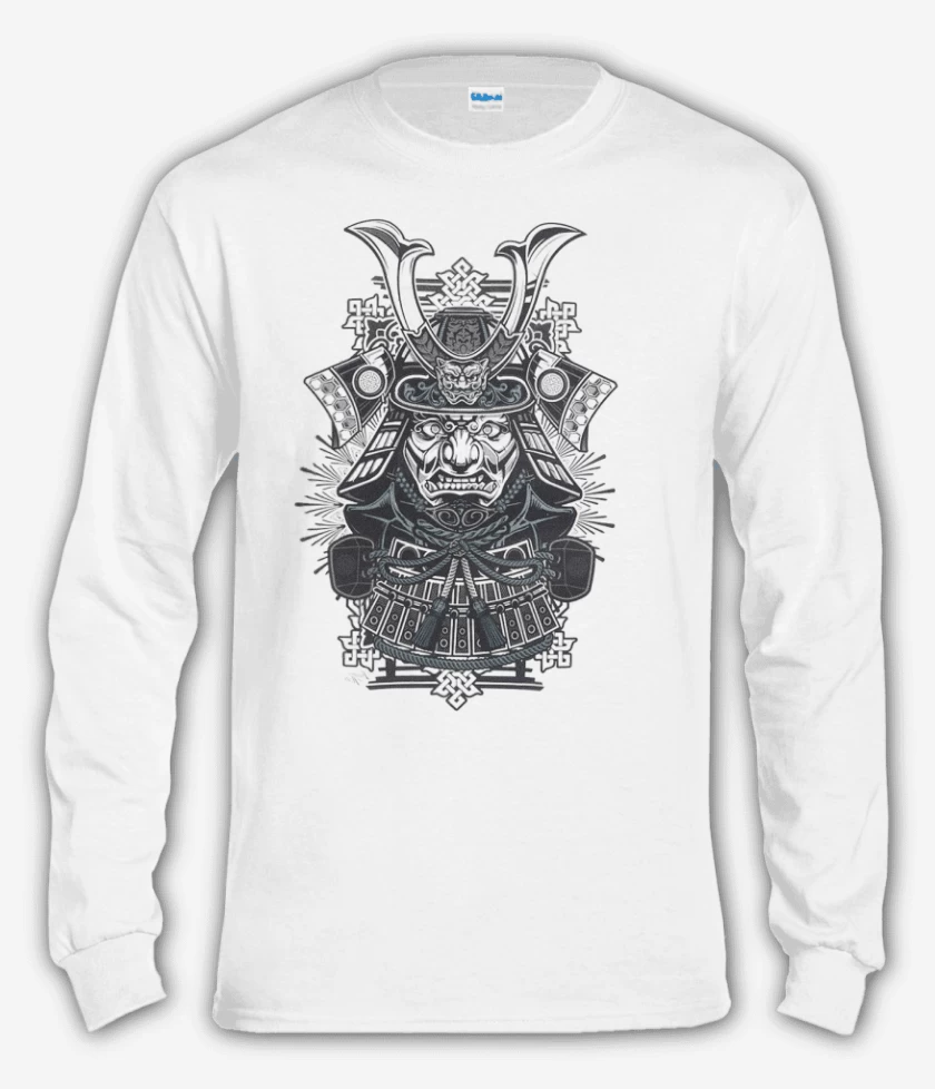 Polera manga larga Blanco de samurai