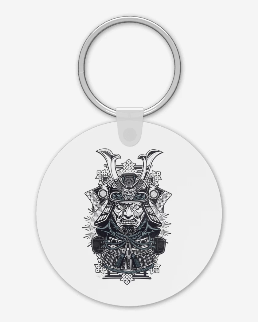 Llavero Blanco de samurai