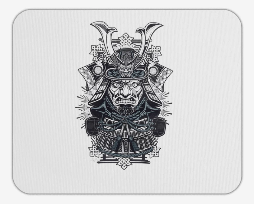Mousepad Blanco de samurai