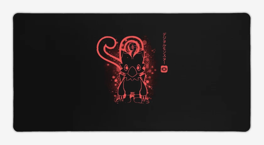 Mouse pad Gamer Negro de piyomon