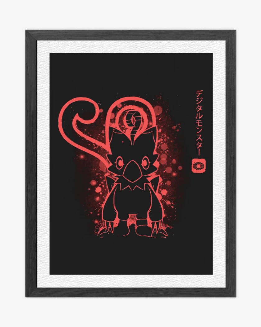 Cuadro decorativo Negro de piyomon