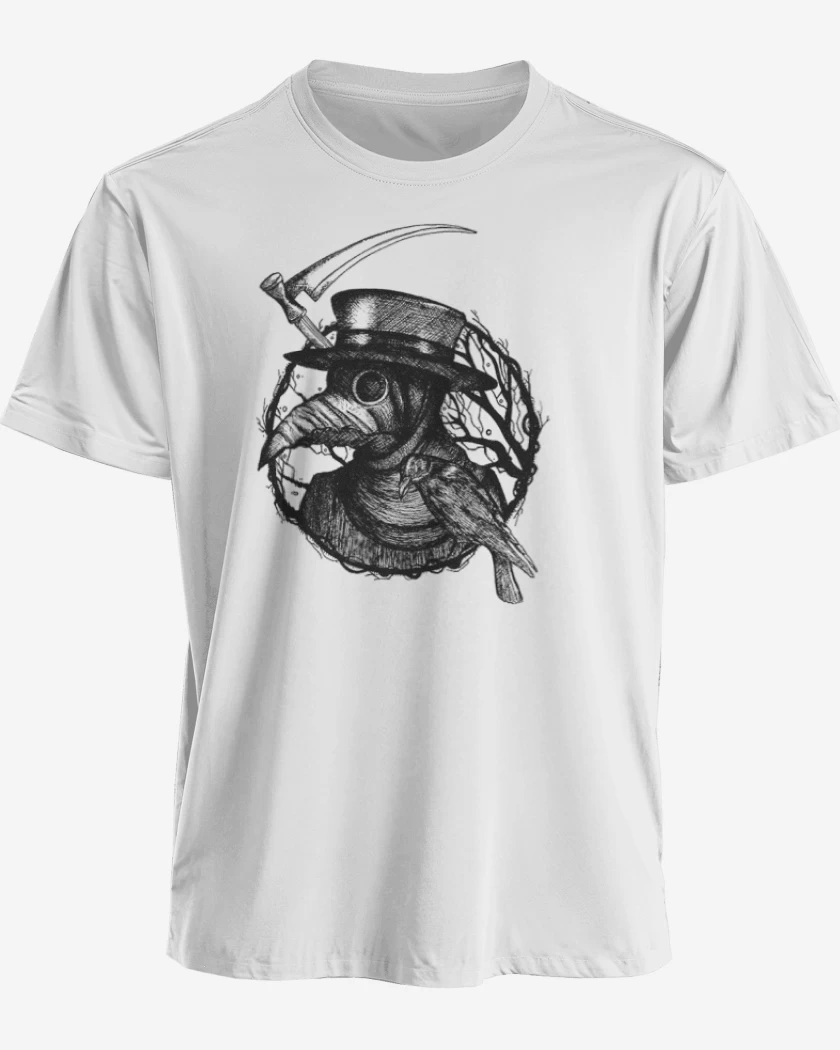 Polera premium Blanco de medico peste