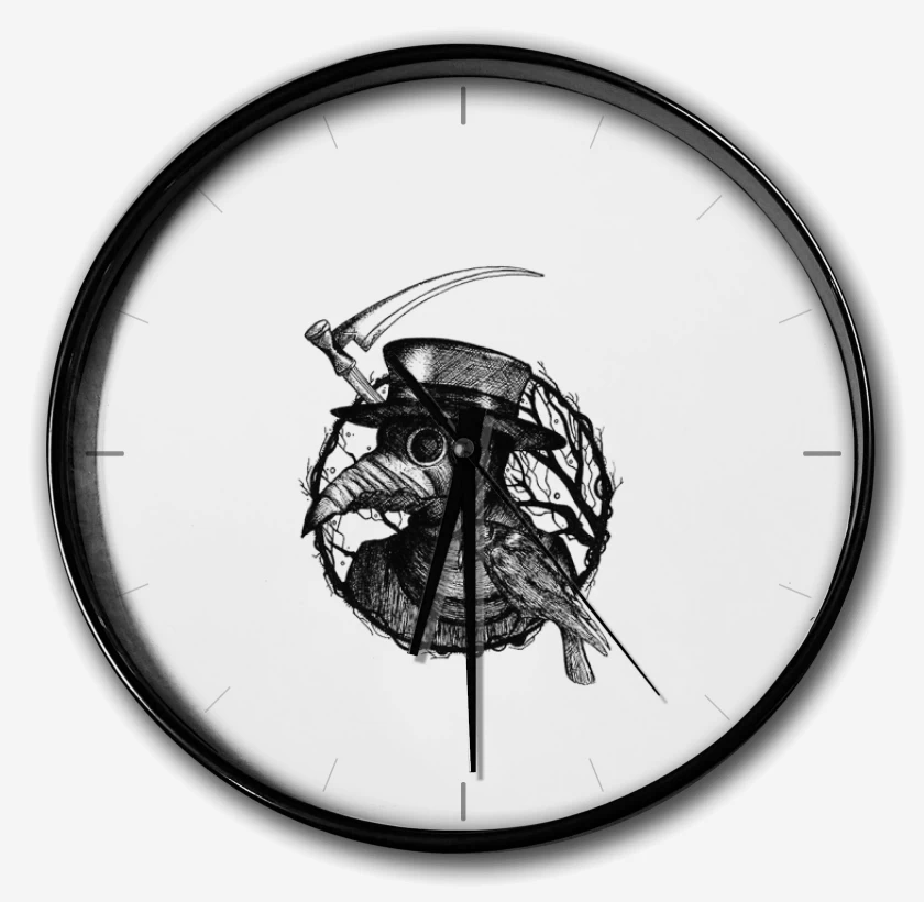 Reloj Blanco de medico peste