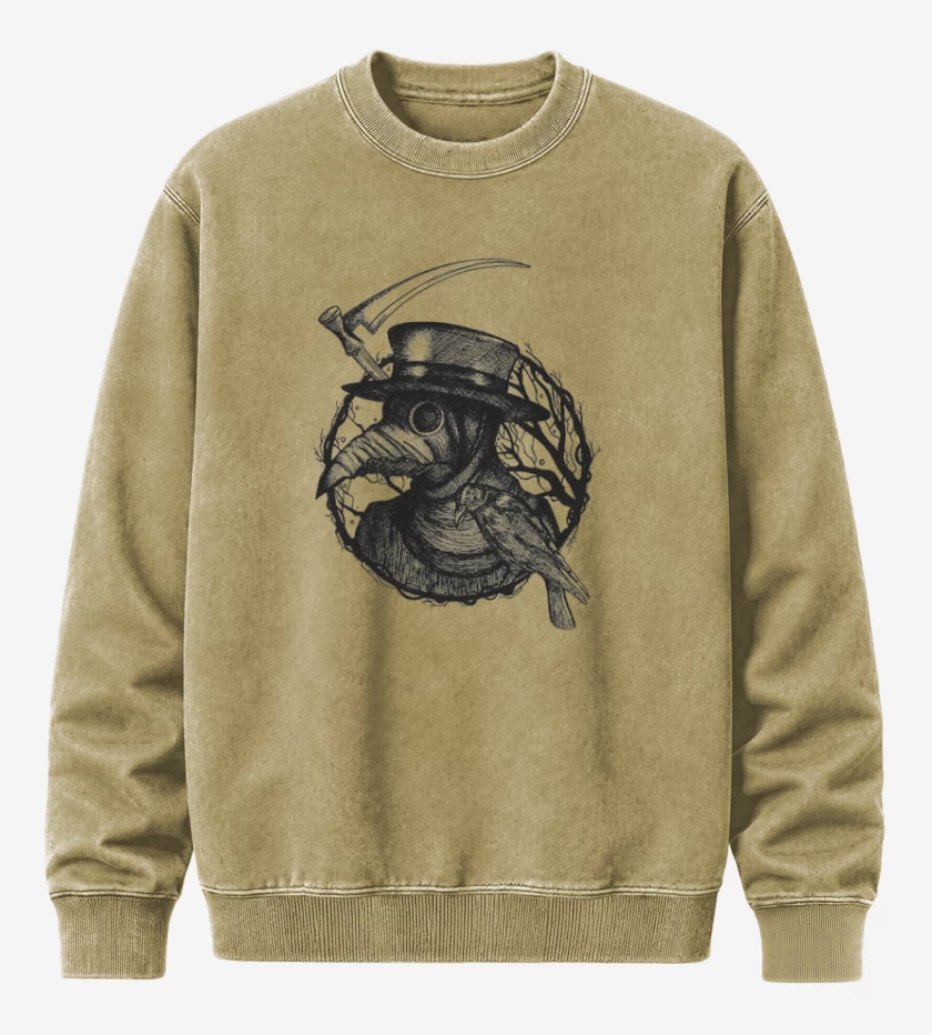 Poleron Polo Acid Wash Beige de medico peste