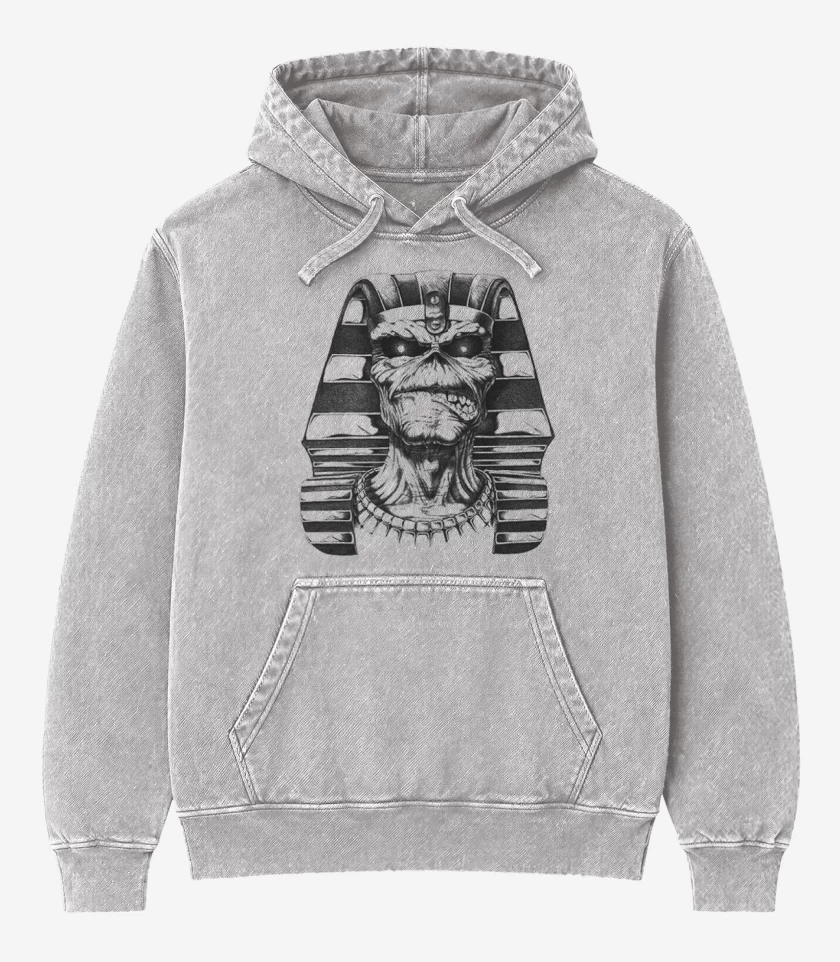 Poleron Canguro Acid Wash Gris Melange de Eddie 3