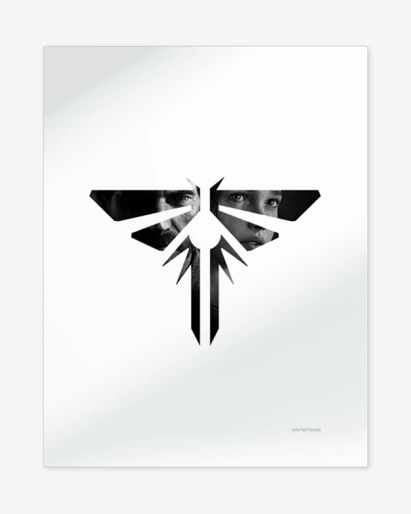 Print metalico Blanco de the last of us 2