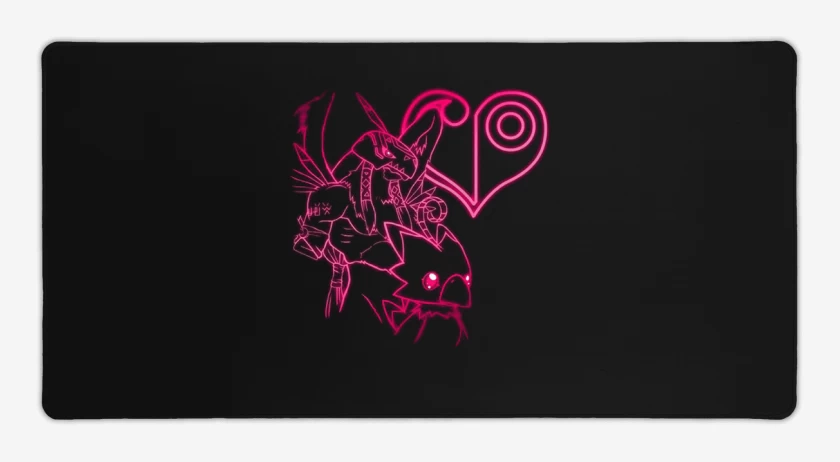 Mouse pad Gamer Negro de piyomon 2 