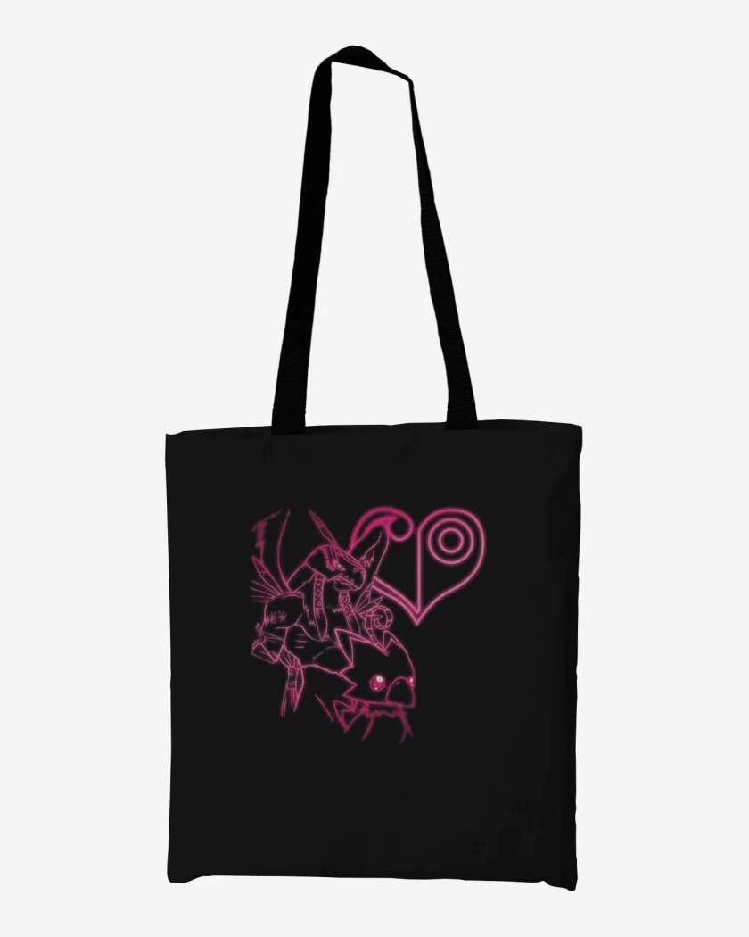 Totebag Negro de piyomon 2 