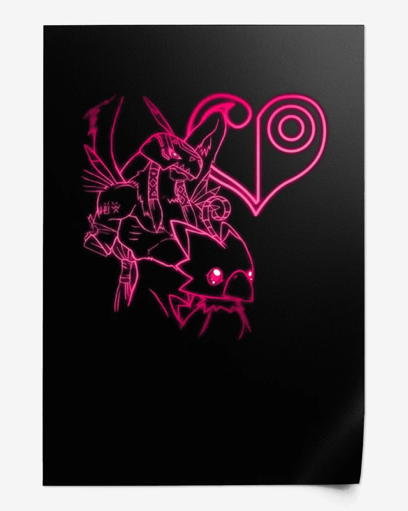 Print Negro de piyomon 2 