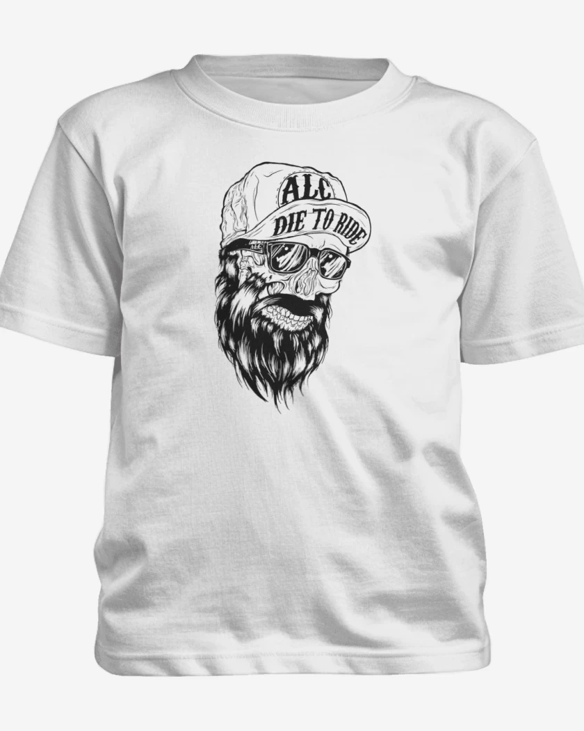 Polera de niño Blanco de die to ride