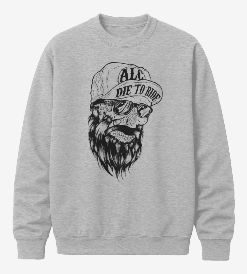 Poleron polo Gris Melange de die to ride