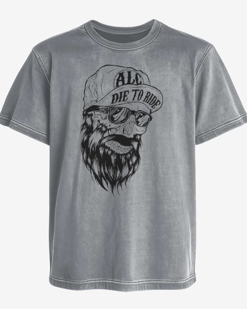 Polera desgastada Gris Melange de die to ride