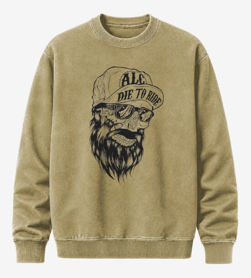 Poleron Polo Acid Wash Beige de die to ride